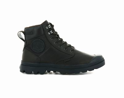 Botas Palladium PAMPA SHIELD WP+ LTH Hombre Marrones Oscuro | Costa Rica-82704